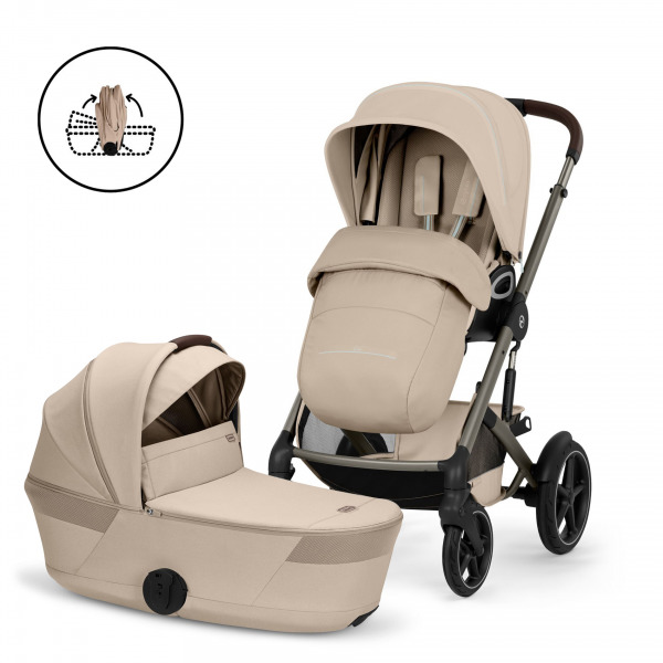 CYBEX Gold Talos 2026 2in1 �sszecsukhat� m�zesel - Almond Beige